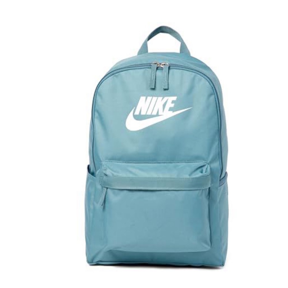 Nike Heritage Backpack Teal Blue White Logo School Travel Book Bag Unisex Adult